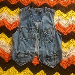 Vintage denim vest